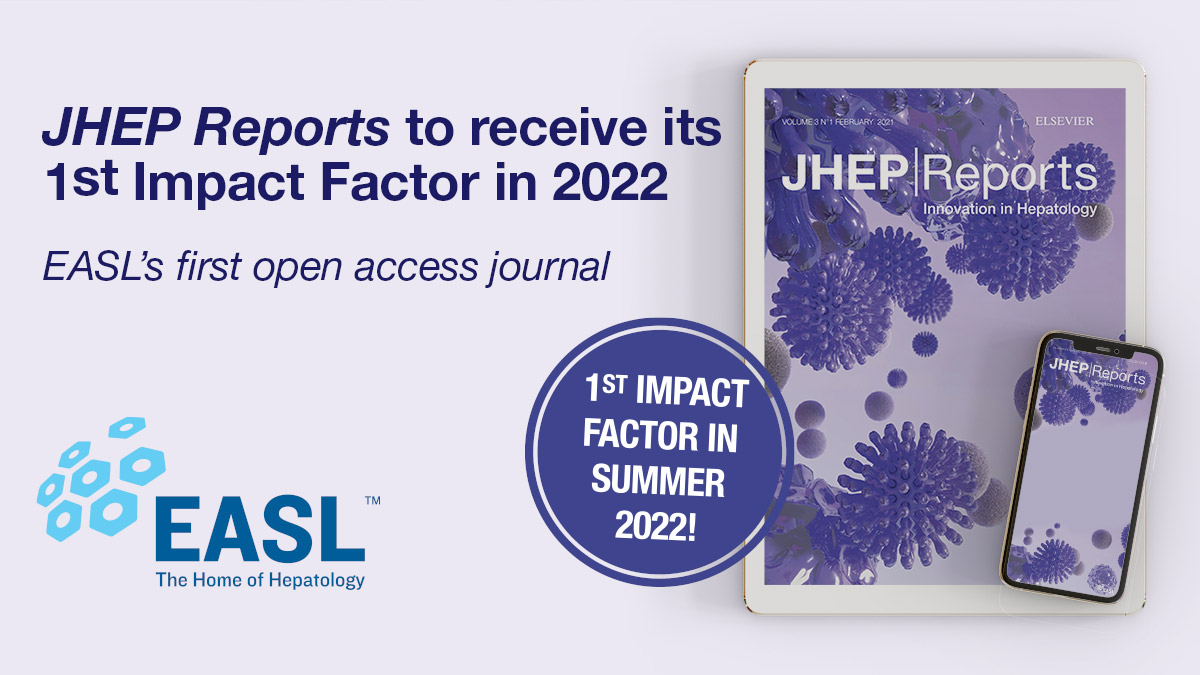 EASL journal JHEP Reports to receive its first impact factor in 2022